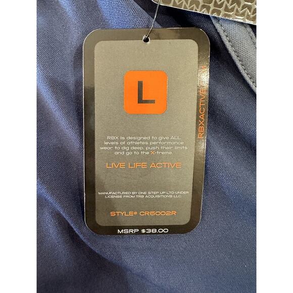 NWT RBX Women’s Blue Active Running Shorts Size Large Lined Moisture Wicking NEW - Picture 5 of 16